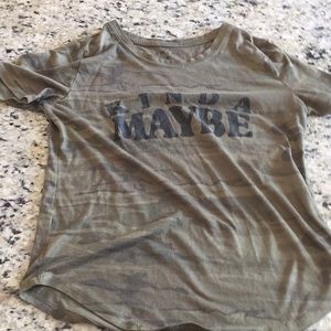 Kinda Maybe camo t-shirt